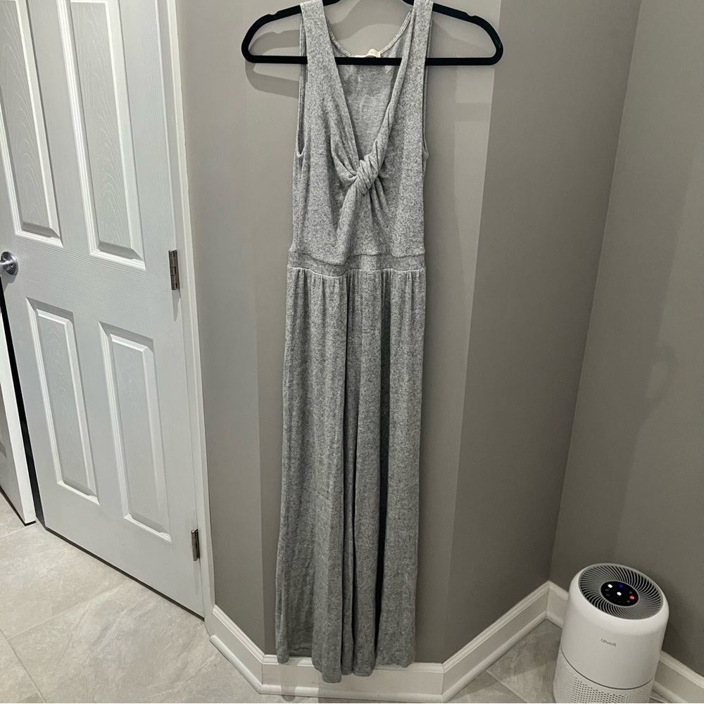 Altar’d State Gray Long Pant Romper-Md